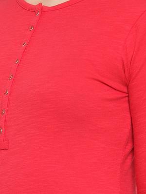 long sleeved henley top - 16709198 - Standard Image - 5