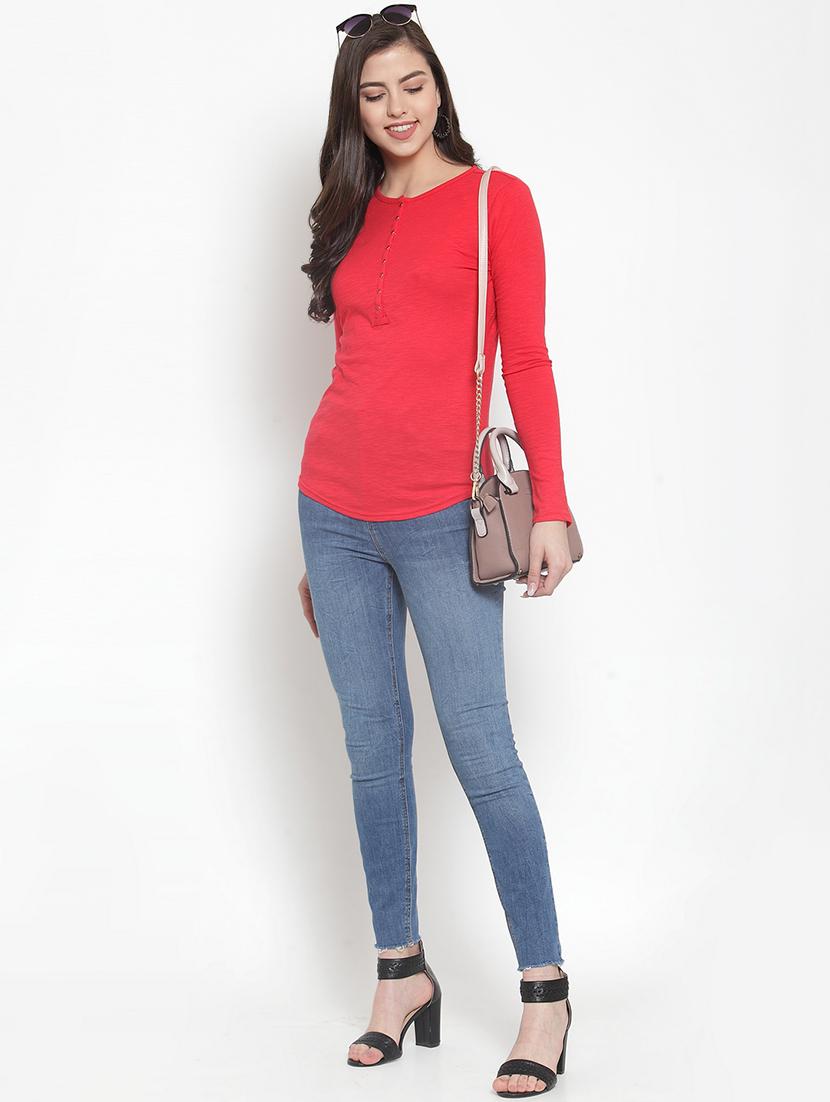 long sleeved henley top - 16709198 - Zoom Image - 4