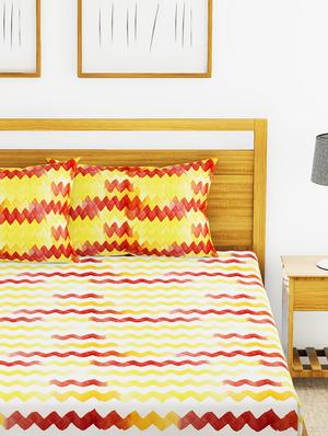 cotton king size double bedsheet with 2 pillow covers. - 16709232 - Standard Image - 3