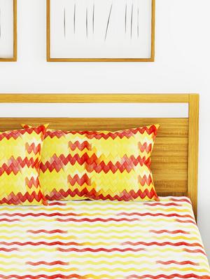 cotton king size double bedsheet with 2 pillow covers. - 16709232 - Standard Image - 4