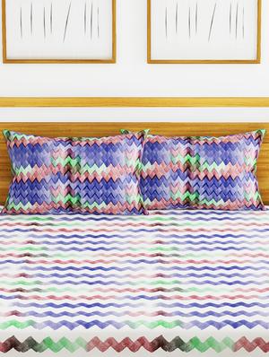 cotton king size double bedsheet with 2 pillow covers. - 16709233 - Standard Image - 2