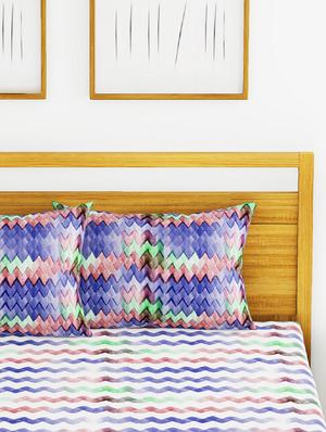 cotton king size double bedsheet with 2 pillow covers. - 16709233 - Standard Image - 4