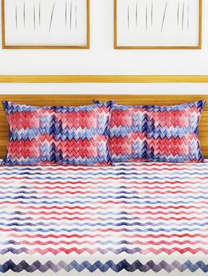 cotton king size double bedsheet with 2 pillow covers. - 16709234 - Standard Image - 2