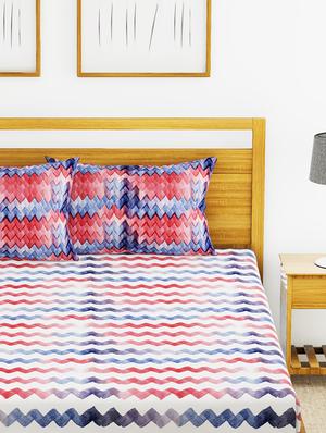 cotton king size double bedsheet with 2 pillow covers. - 16709234 - Standard Image - 3