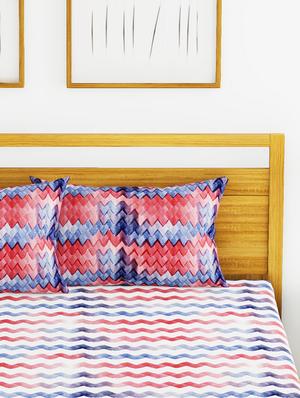 cotton king size double bedsheet with 2 pillow covers. - 16709234 - Standard Image - 4