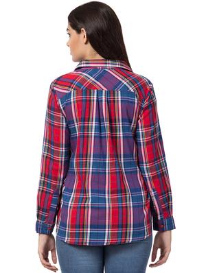 long sleeved plaid shirt - 16709324 - Standard Image - 3