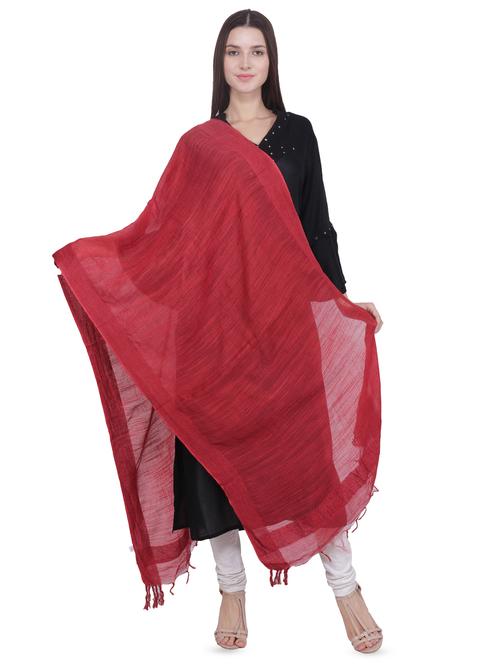 solid slub dupatta - 16709401 - Standard Image - 1