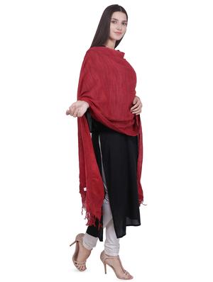 solid slub dupatta - 16709401 - Standard Image - 3