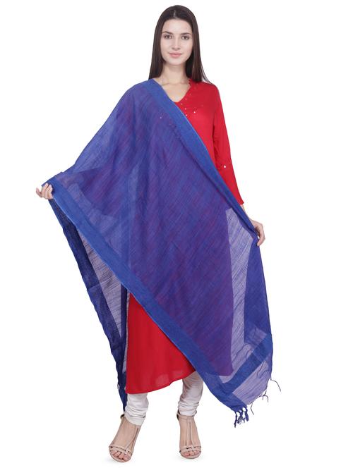 solid slub dupatta - 16709402 - Standard Image - 1