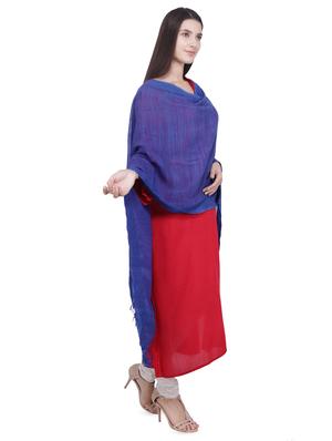 solid slub dupatta - 16709402 - Standard Image - 3