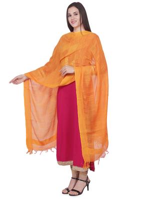 solid slub dupatta - 16709403 - Standard Image - 3