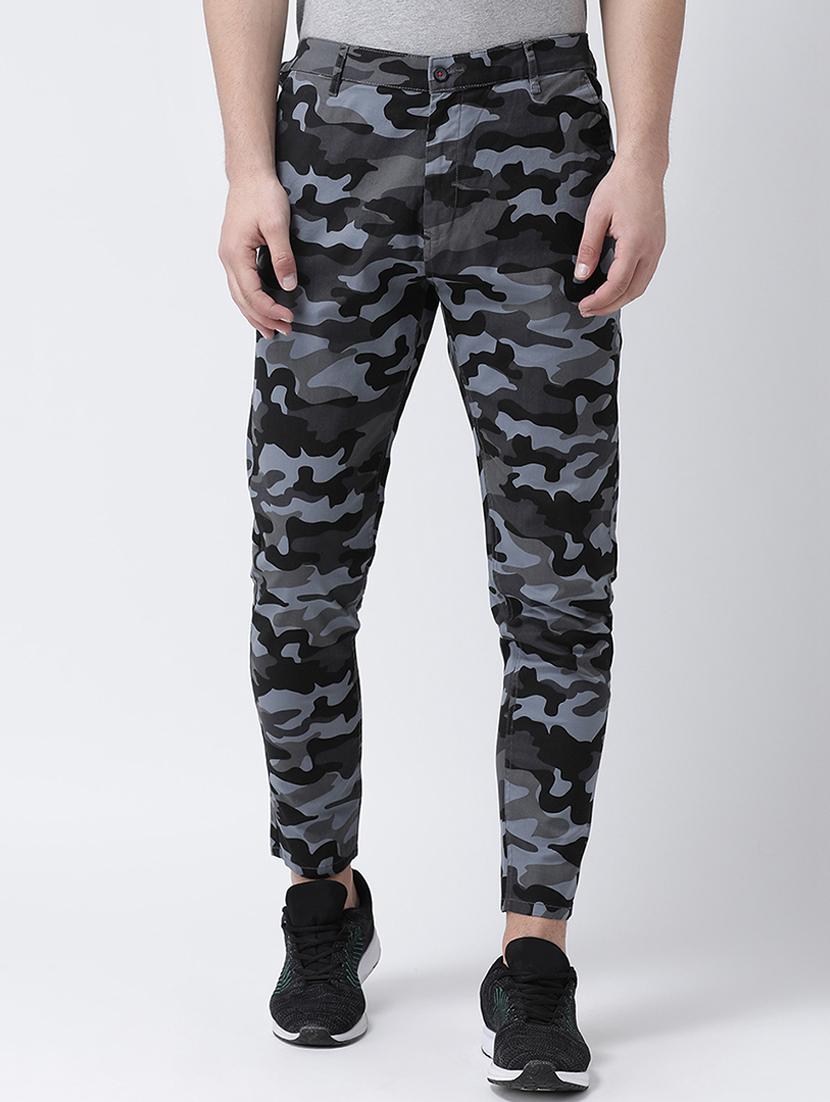 grey camouflage print chinos - 16709441 - Zoom Image - 1