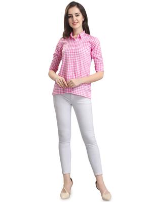 roll up sleeved gingham checkered shirt - 16709451 - Standard Image - 4