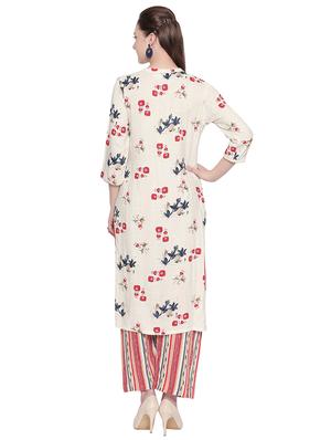 floral kurta palazzo set - 16709458 - Standard Image - 3