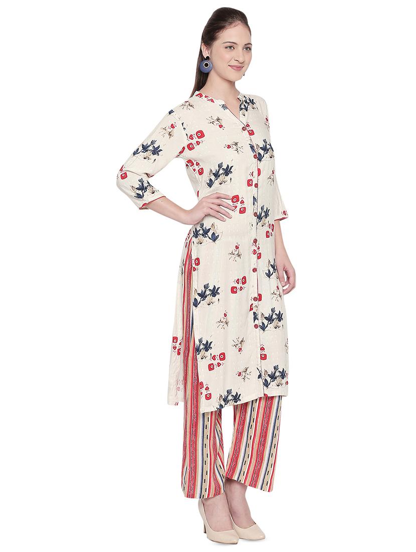 floral kurta palazzo set - 16709458 - Zoom Image - 2