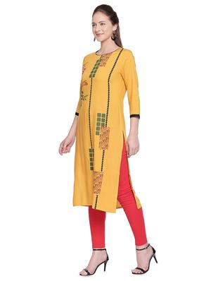 geometrical straight kurta - 16709488 - Standard Image - 2