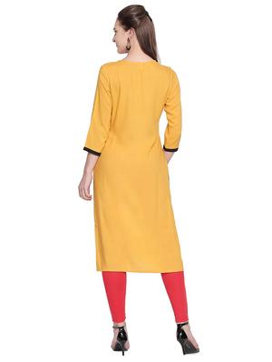 geometrical straight kurta - 16709488 - Standard Image - 3