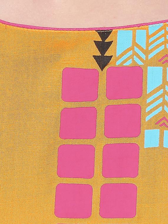 geometrical straight kurta - 16709489 - Zoom Image - 4