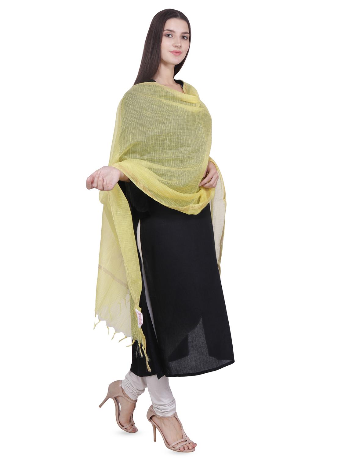 solid plain dupatta - 16709499 - Zoom Image - 3