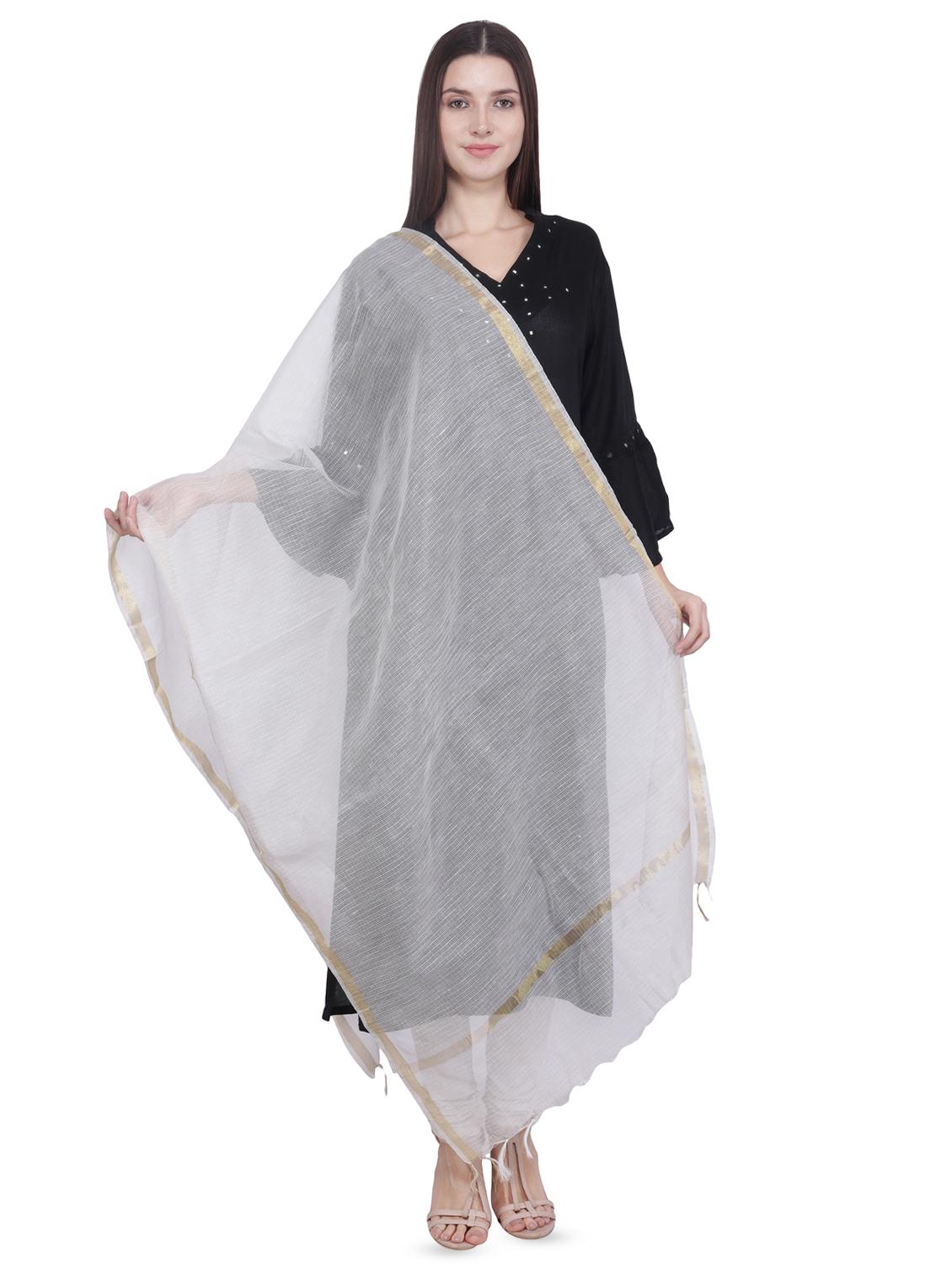 solid slub dupatta - 16709500 - Zoom Image - 1