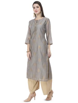 foil print straight kurta - 16709504 - Standard Image - 2