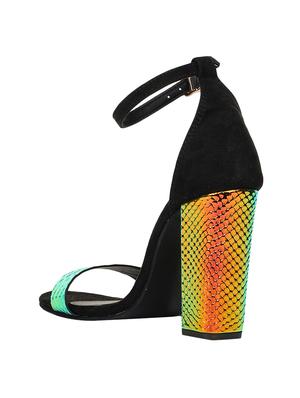metallic closed back sandals - 16709727 - Standard Image - 3