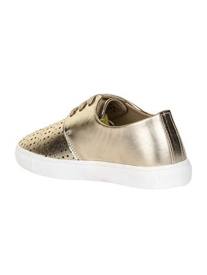 gold lace-up sneakers - 16709736 - Standard Image - 3