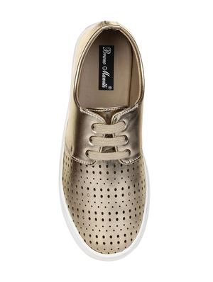 gold lace-up sneakers - 16709736 - Standard Image - 4
