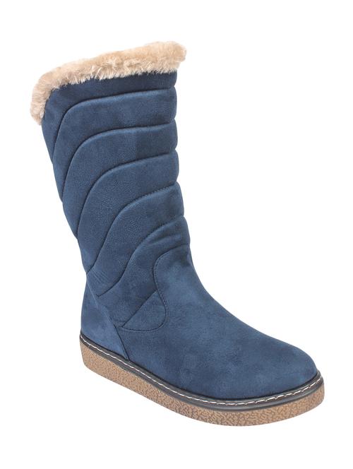 navy calf boots - 16709772 - Standard Image - 1