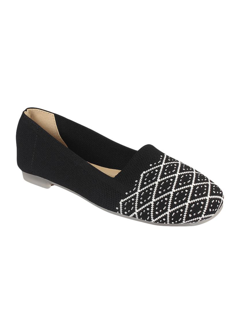 black slip on ballerinas - 16709784 - Zoom Image - 1