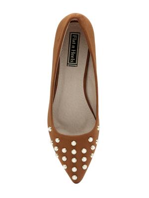 tan slip on pumps - 16709790 - Standard Image - 4