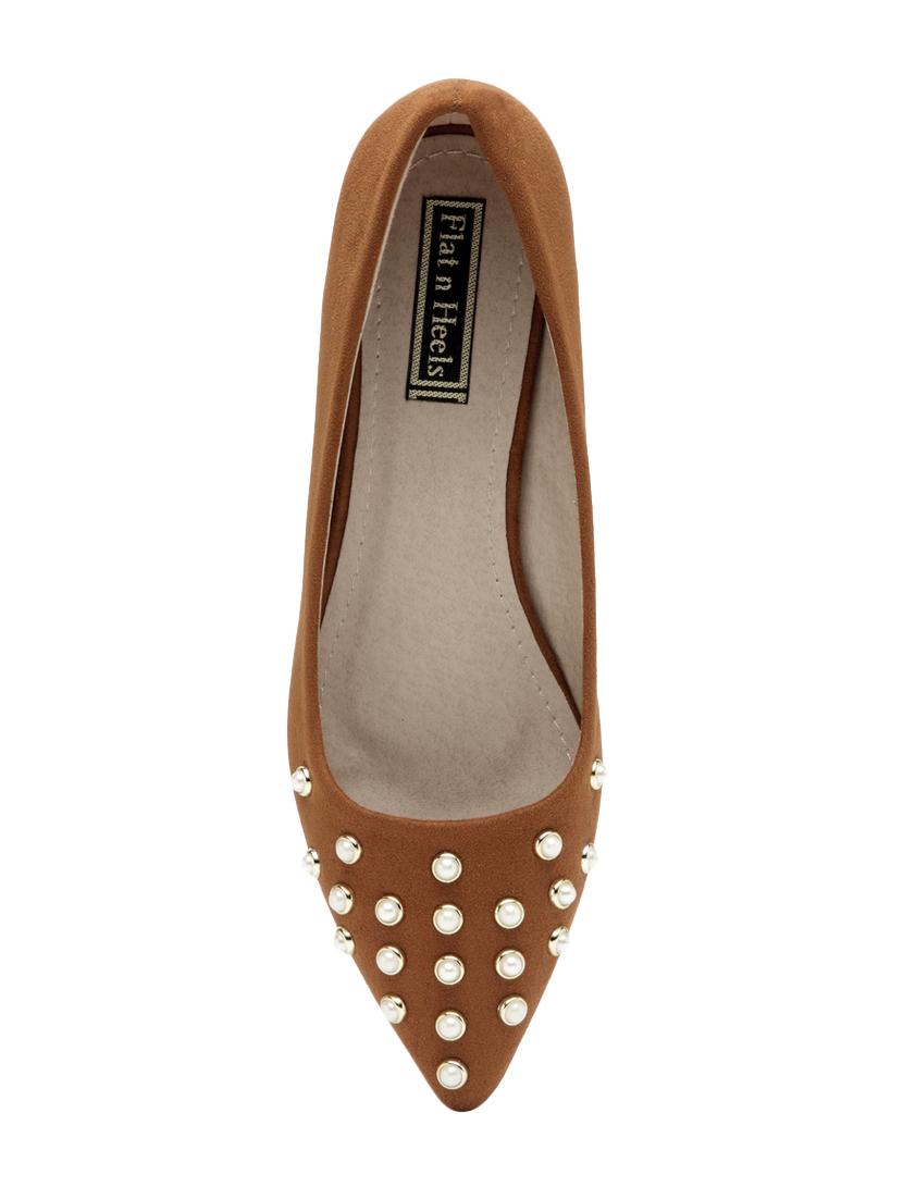 tan slip on pumps - 16709790 - Zoom Image - 4