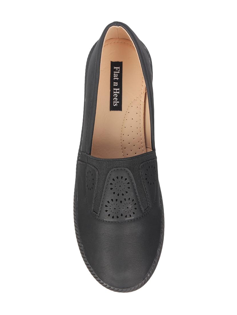 black slip on casual shoes - 16709793 - Zoom Image - 4