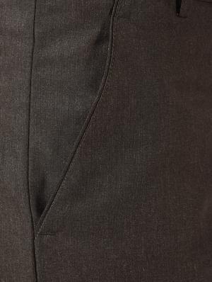 brown textured flat front formal trouser - 16709821 - Standard Image - 6