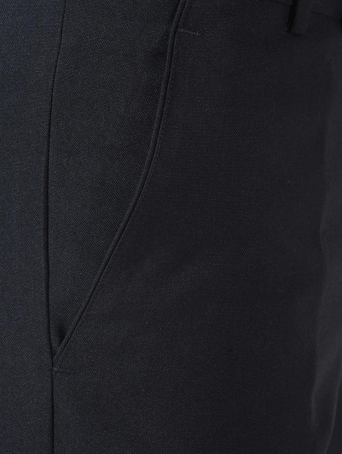 black solid flat front formal trouser - 16709826 - Zoom Image - 6