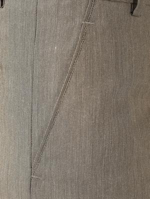brown textured flat front formal trouser - 16709829 - Standard Image - 6