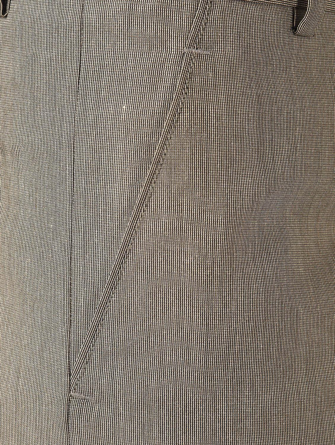 brown textured flat front formal trouser - 16709829 - Zoom Image - 6