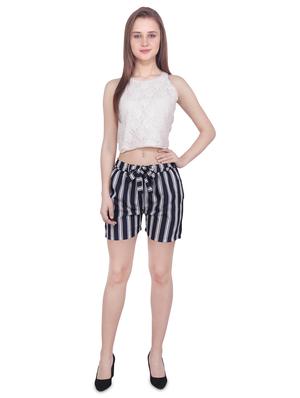 tie up waist striped short - 16709874 - Standard Image - 4