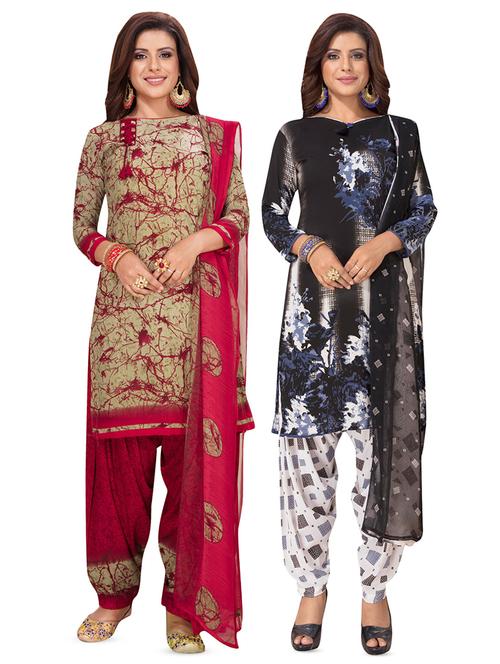 set of 2 combos unstitched suit - 16709932 - Very Small Image - 1