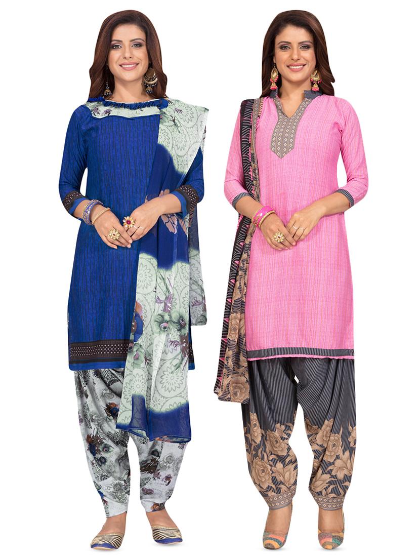set of 2 combos unstitched suit - 16709957 - Zoom Image - 1