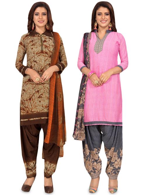 set of 2 pcs combos unstitched suit - 16710116 - Standard Image - 1