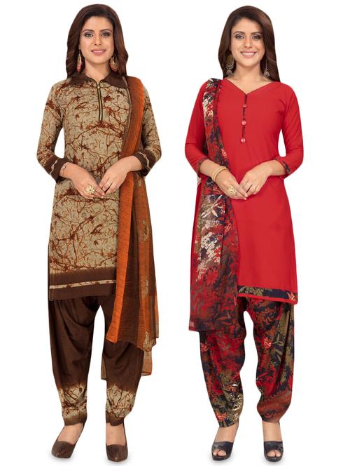 set of 2 pcs combos unstitched suit - 16710118 - Standard Image - 1