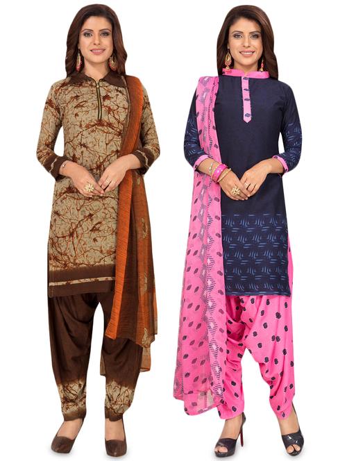 set of 2 pcs combos unstitched suit - 16710129 - Standard Image - 1