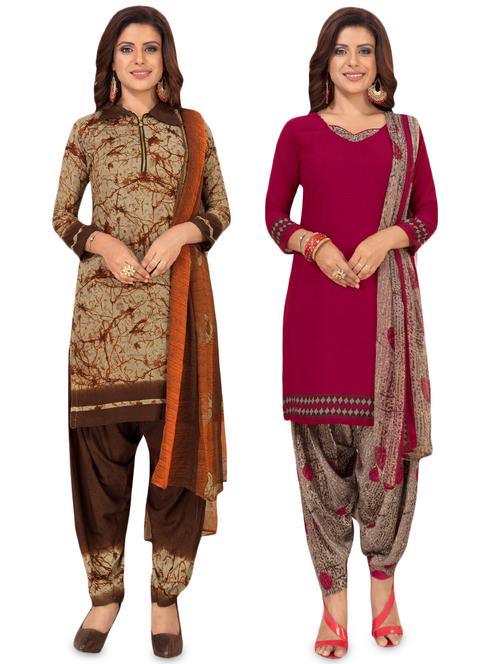set of 2 pcs combos unstitched suit - 16710131 - Standard Image - 1