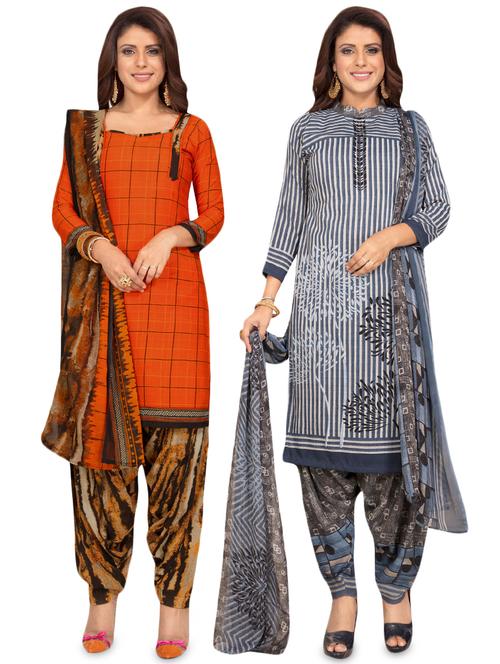 set of 2 pcs combos unstitched suit - 16710151 - Very Small Image - 1