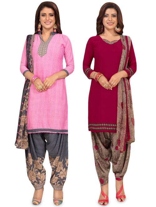 set of 2 pcs combos unstitched suit - 16710197 - Standard Image - 1