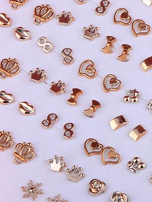 gold brass combo's. earring - 16710465 - Standard Image - 3