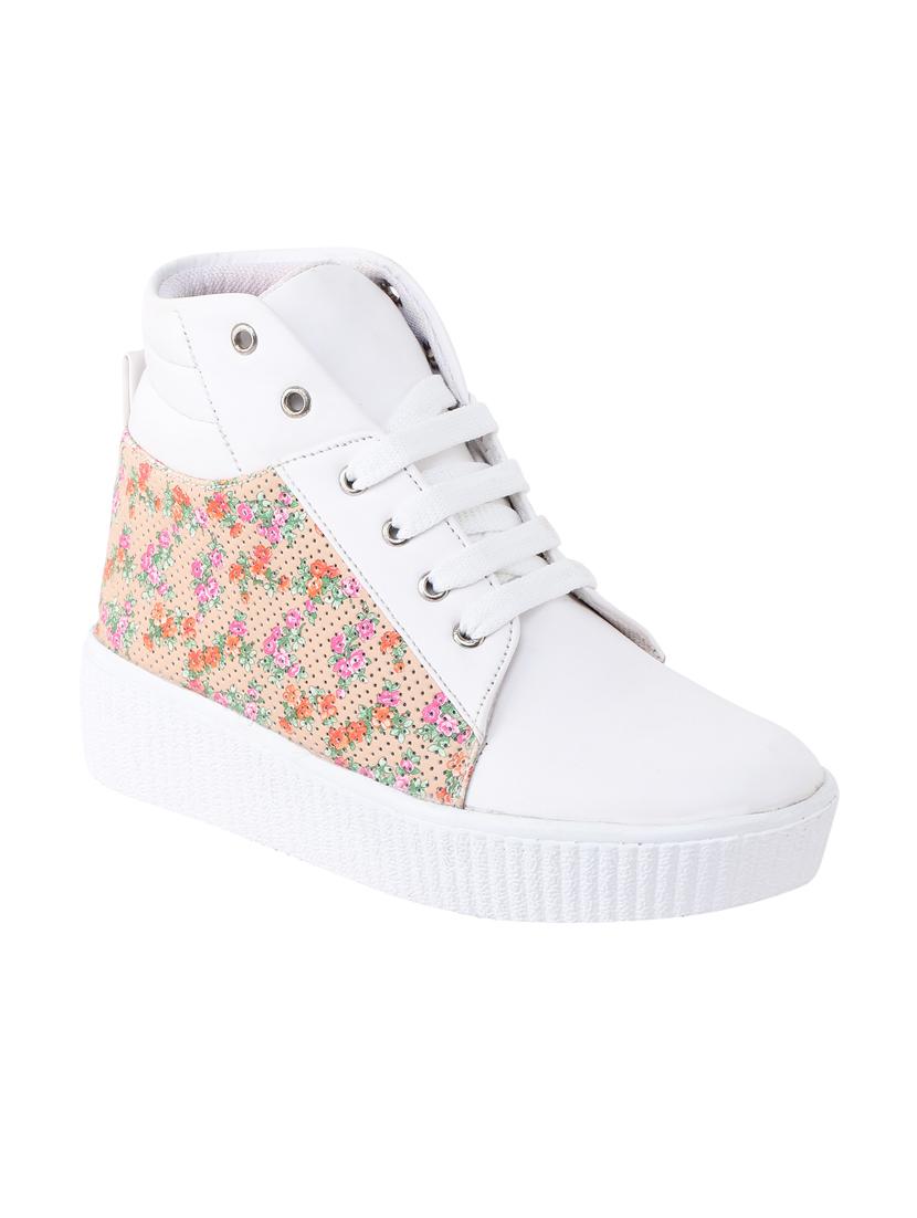 white lace-up sneakers - 16710474 - Zoom Image - 1