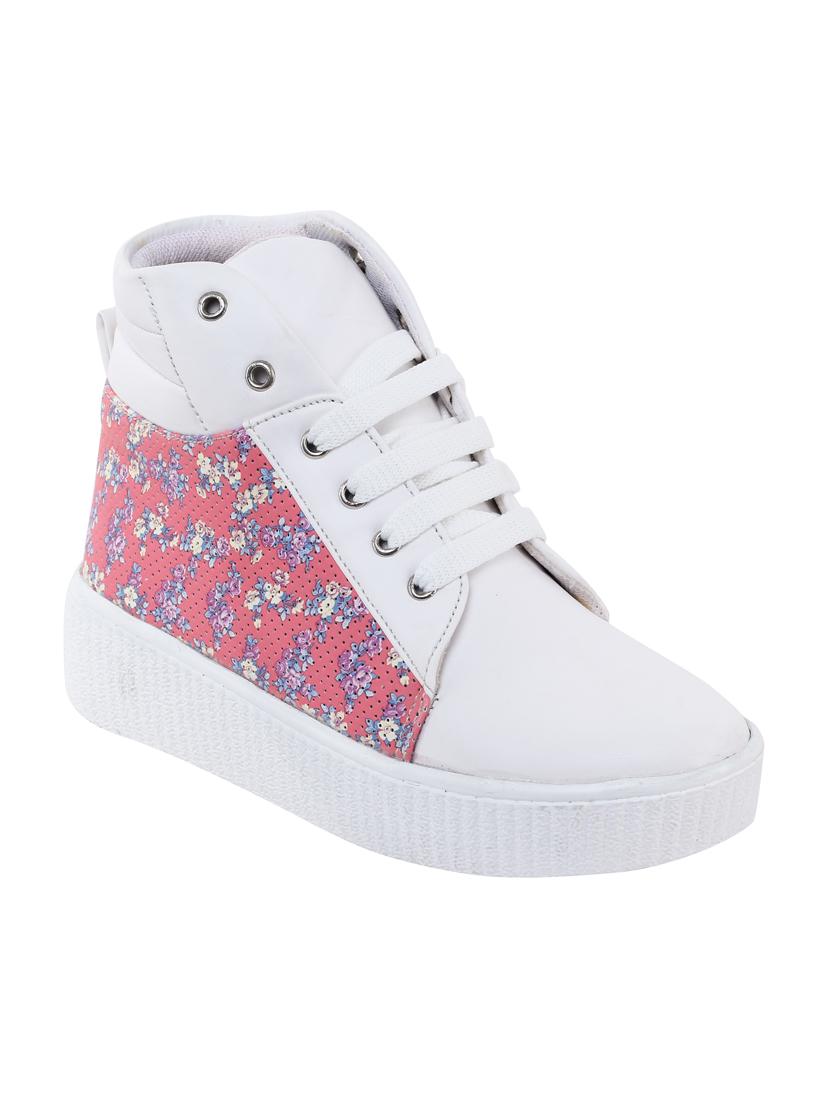 pink lace-up sneakers - 16710475 - Zoom Image - 1
