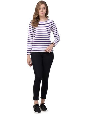 round neck striped tee - 16710621 - Standard Image - 4